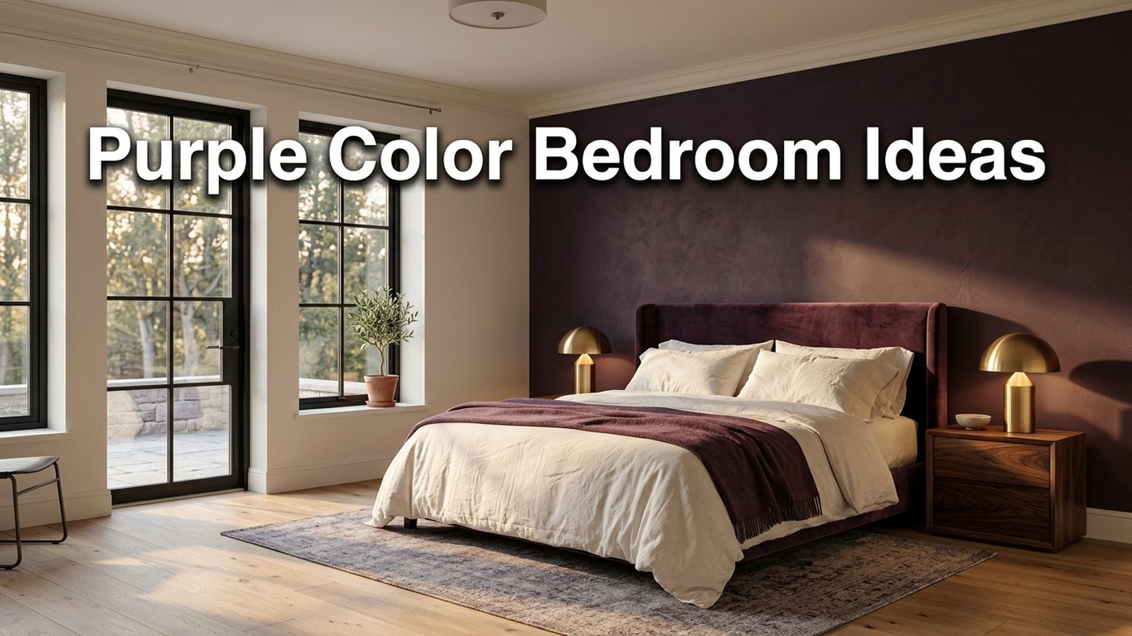 Purple Color Bedroom Ideas Featured