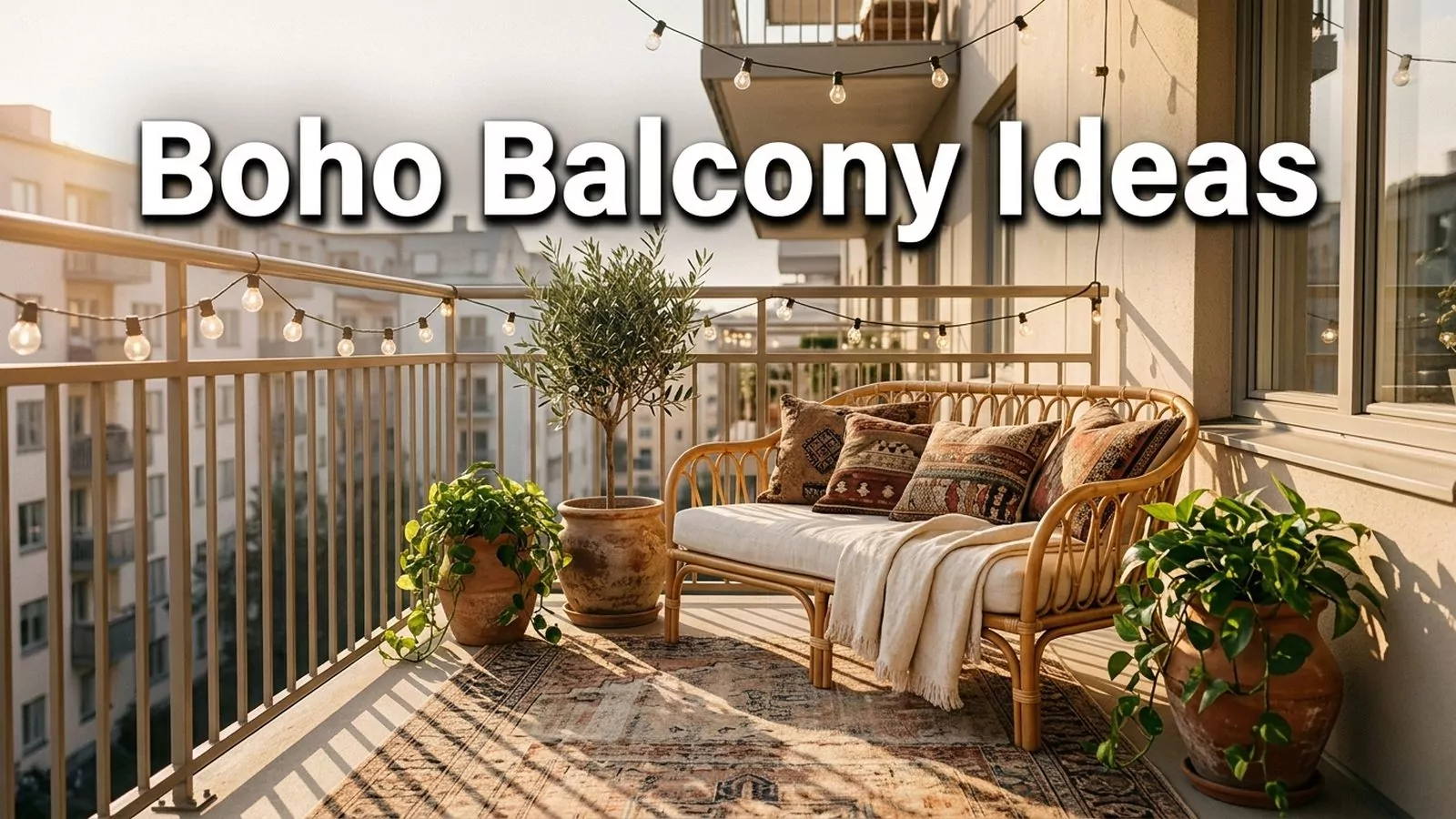 Boho Balcony Ideas Featured