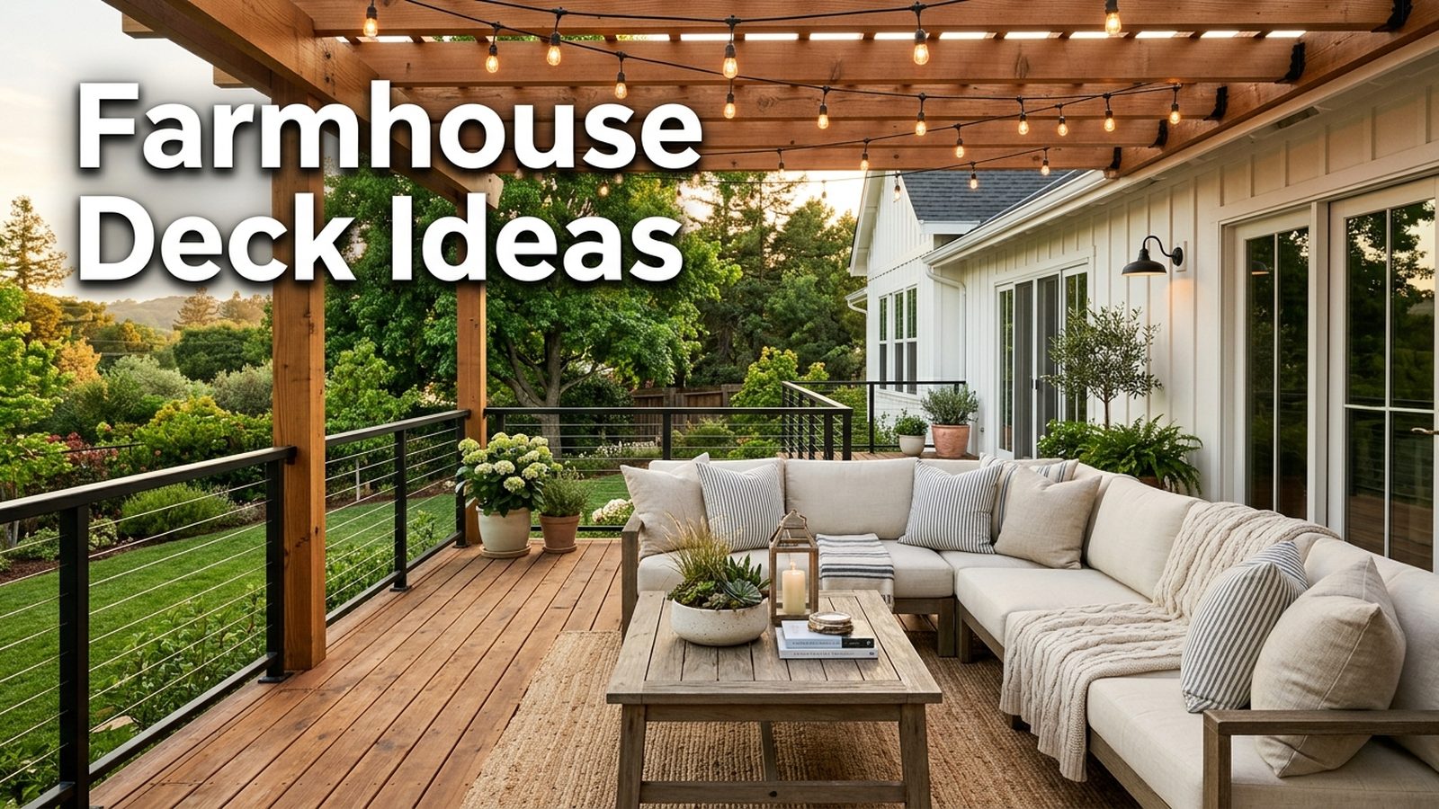 Farmhouse Deck Ideas