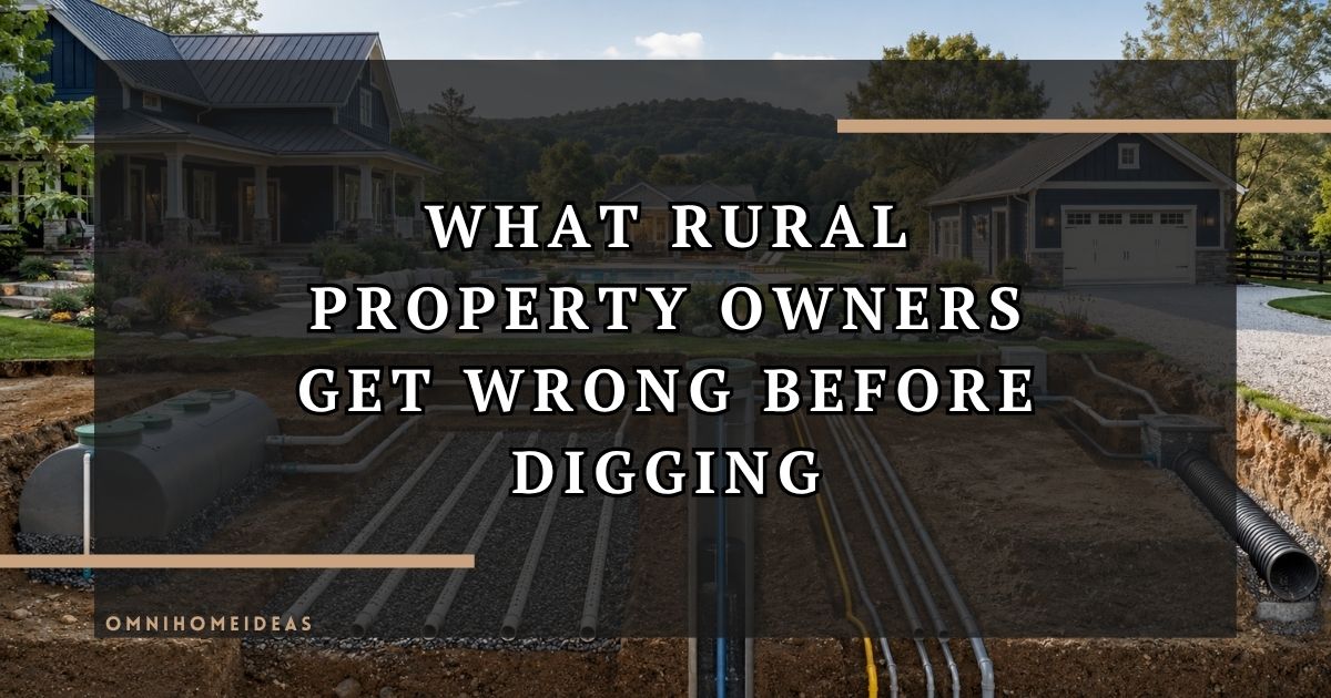 The Outdoor Home Projects Rural Property Owners Should Never Start Without Checking Underground Infrastructure First
