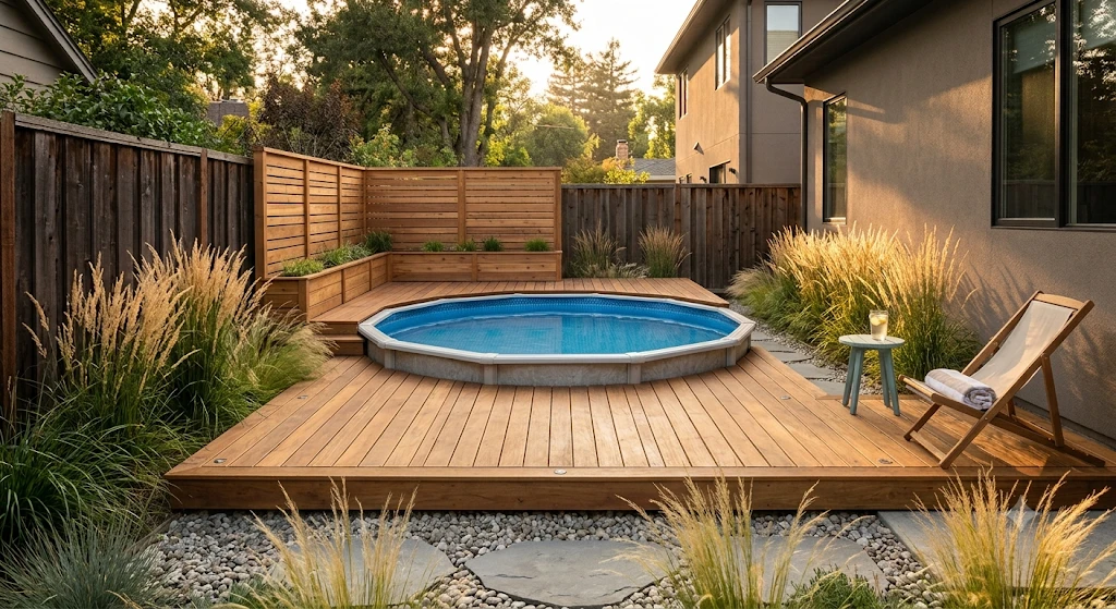 Above Ground Pool With Built In Decking