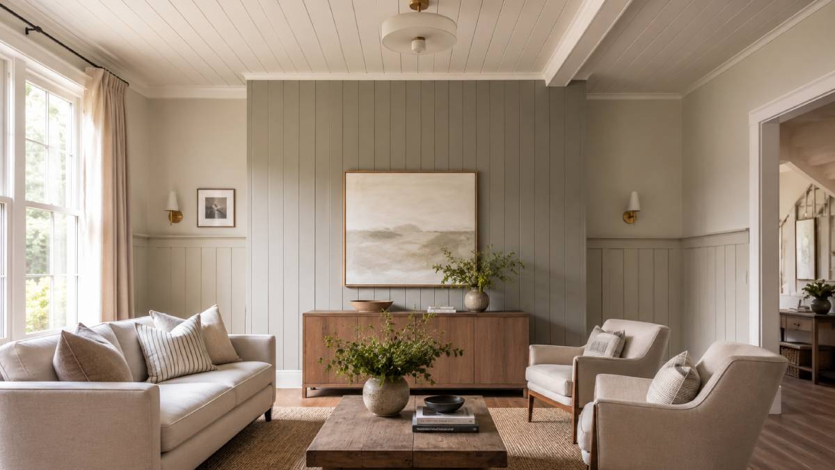 Create Contrast By Varying Panel Heights Room To Room