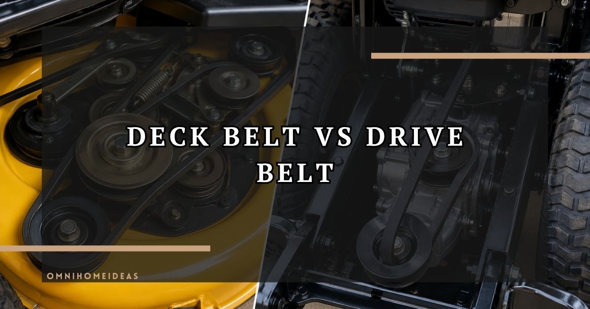 Deck Belt Vs Drive Belt What's The Difference