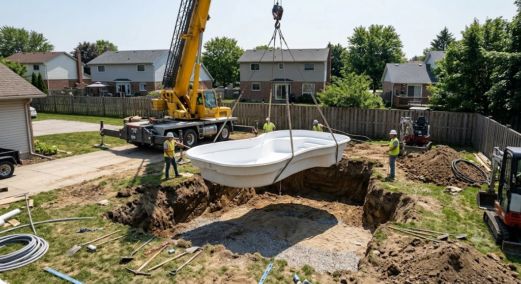 Fiberglass Shell Mini Pool