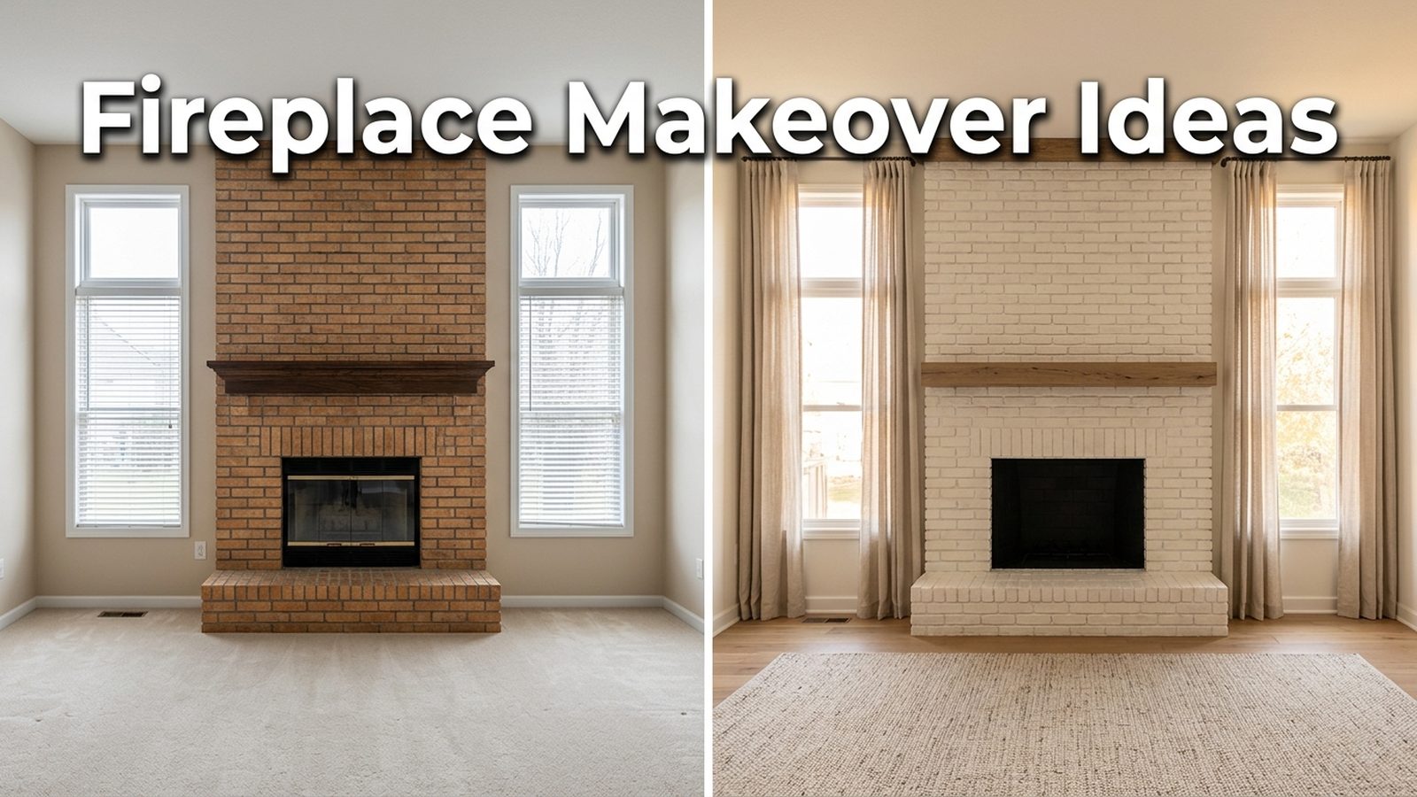 Fireplace Makeover Ideas Featured