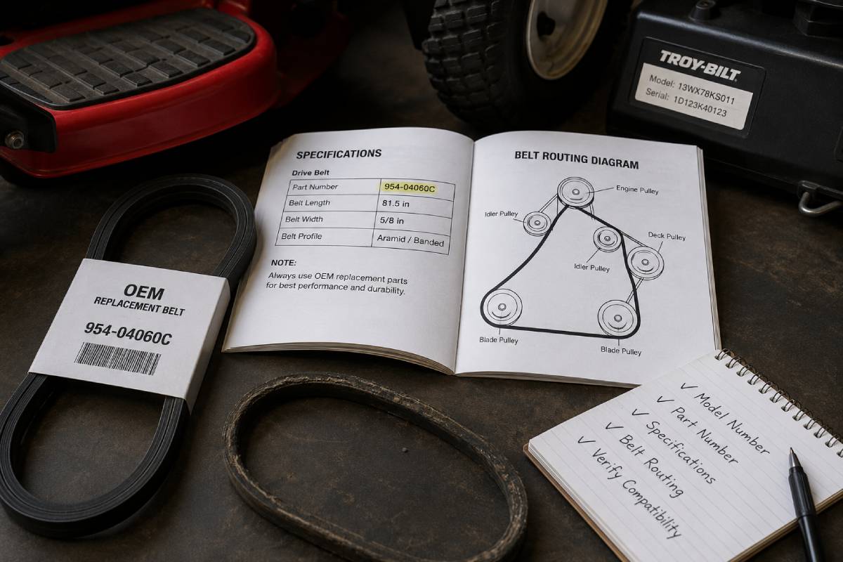 How To Identify The Correct Belt For Your Lawn Mower