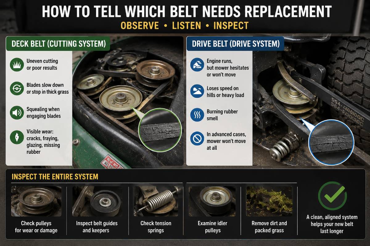 How To Tell Which Belt Needs Replacement