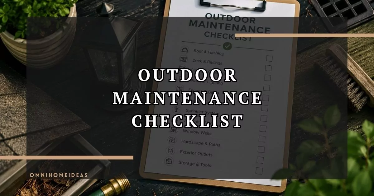 The Outdoor Maintenance Checklist Most Homeowners (Almost) Never Think About