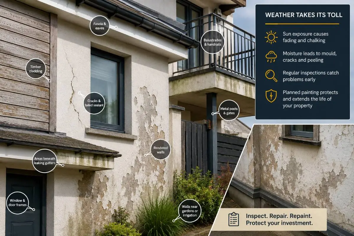 Exterior Painting Can Reduce Weather Related Wear