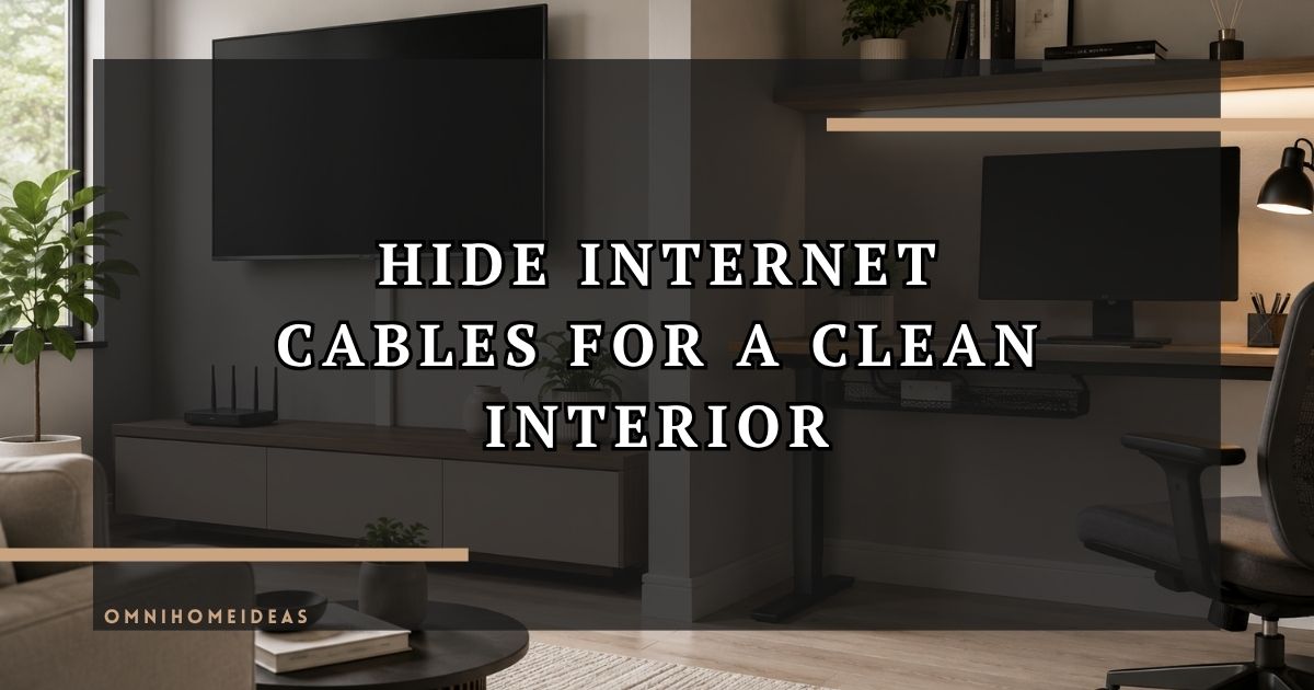 How To Hide Internet Cables For A Professional Home Interior