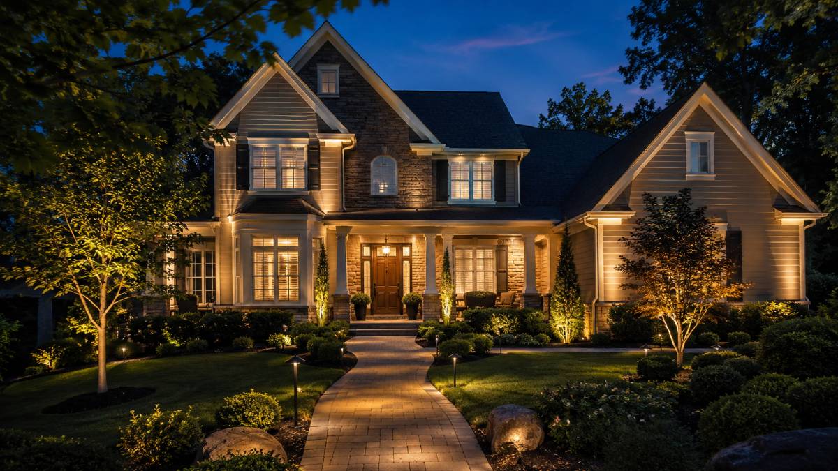 Let Lighting Pull Double Duty For Curb Appeal