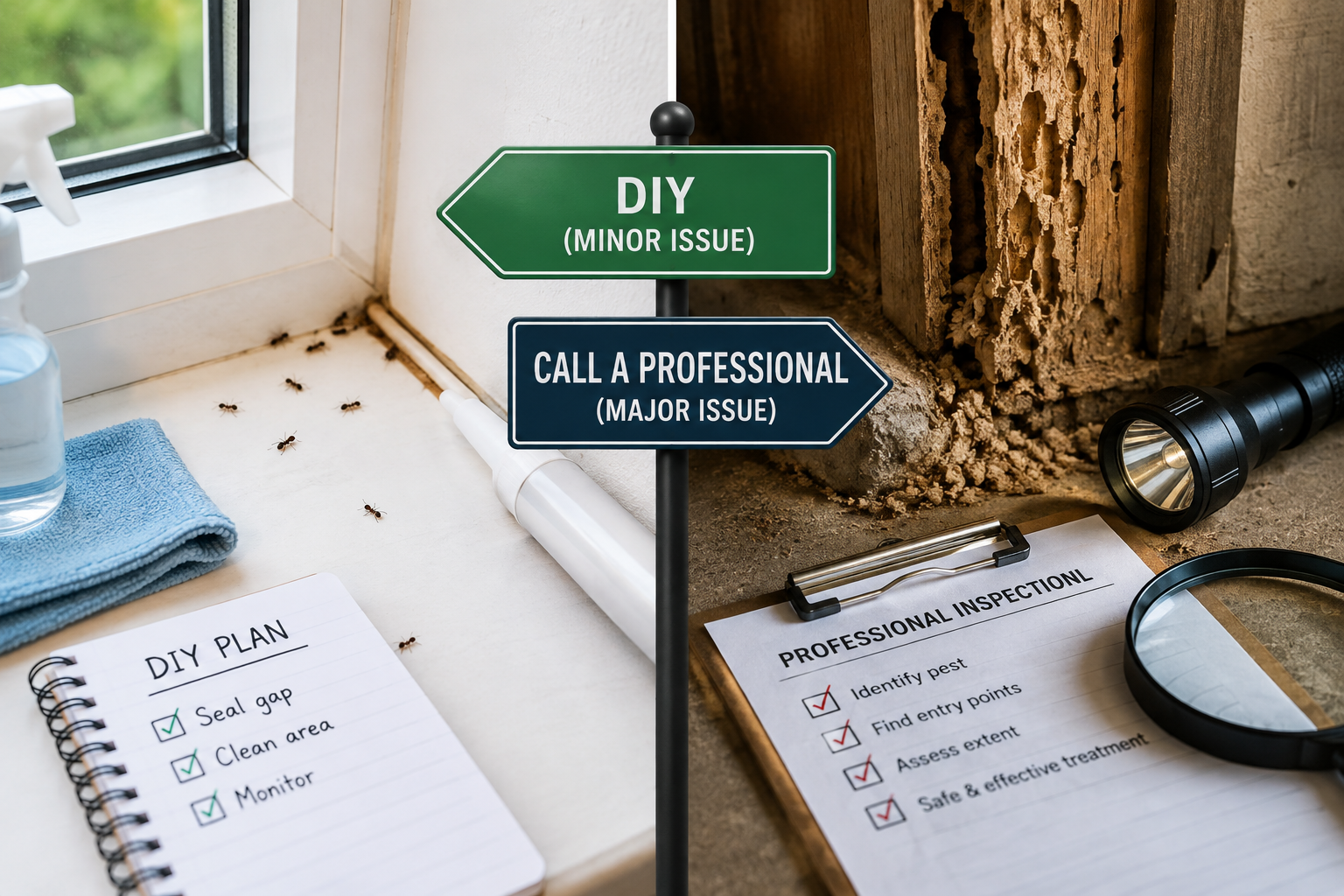 When To Call A Professional Versus Handle It Yourself