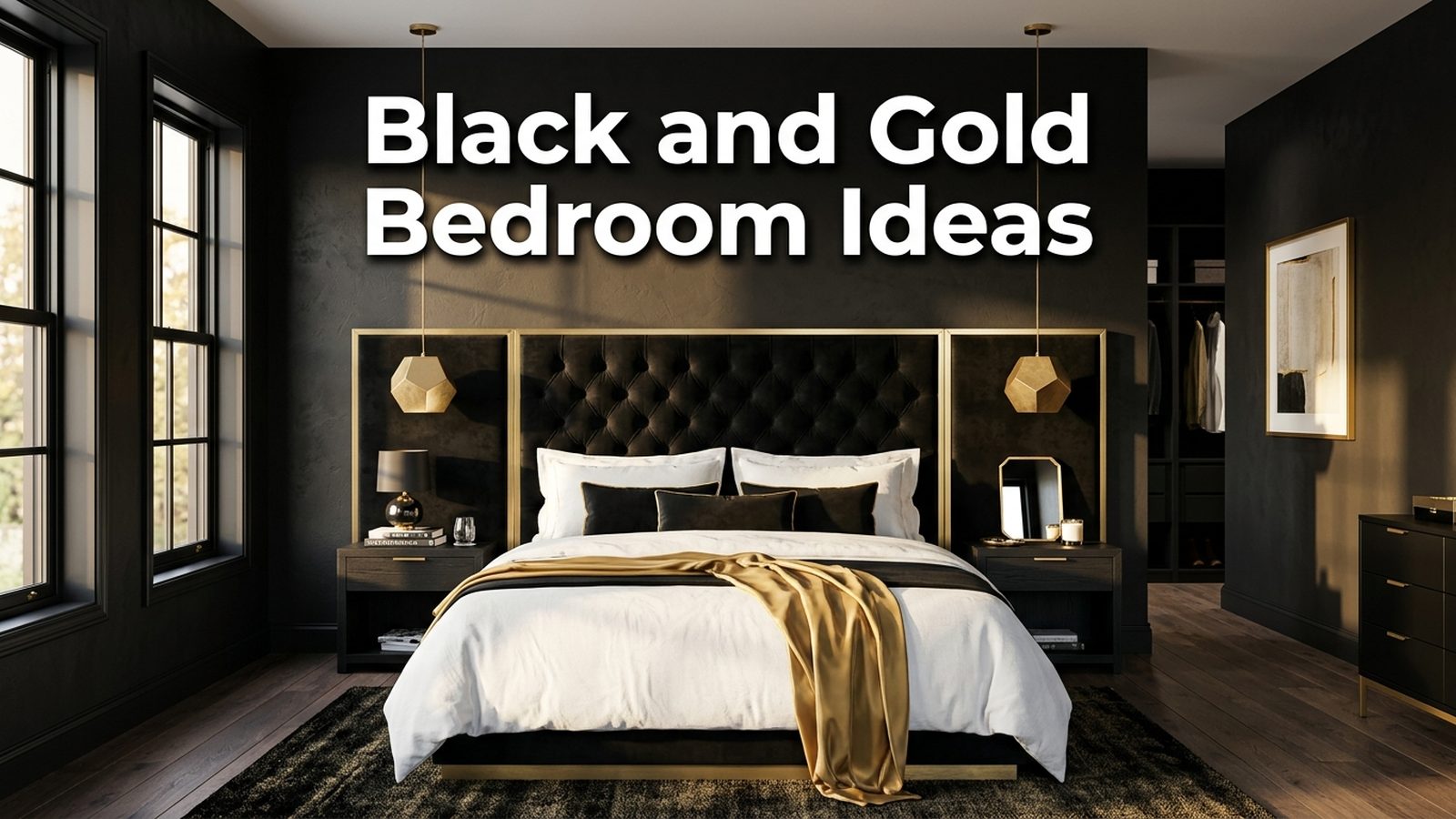 Black And Gold Bedroom Ideas