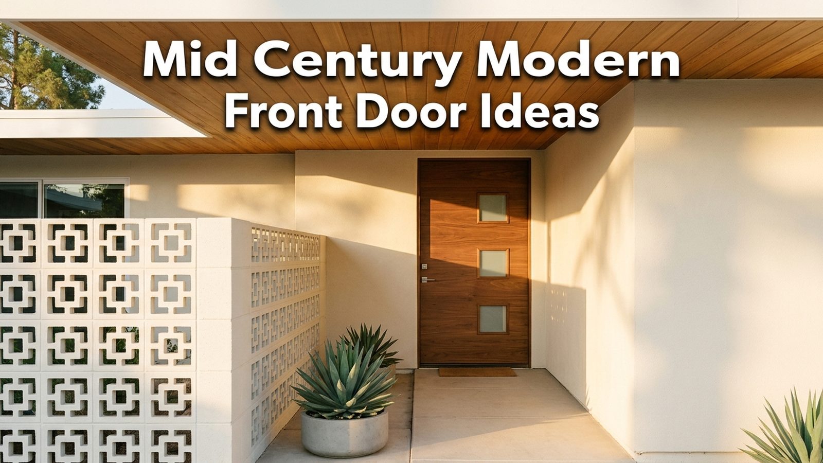 Mid Century Modern Front Door