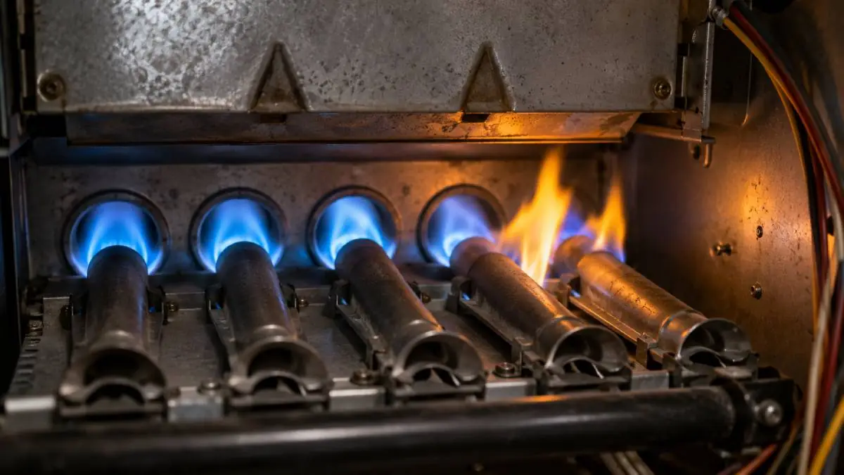 The Burner Flame Looks Different