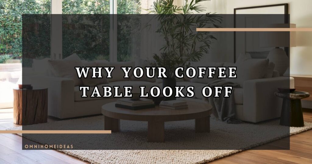 Why Your Coffee Table Looks Wrong, Even When The Size Is Right