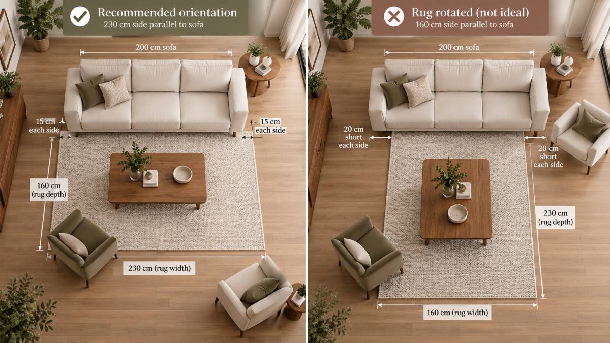 Check Orientation Against Your Sofa