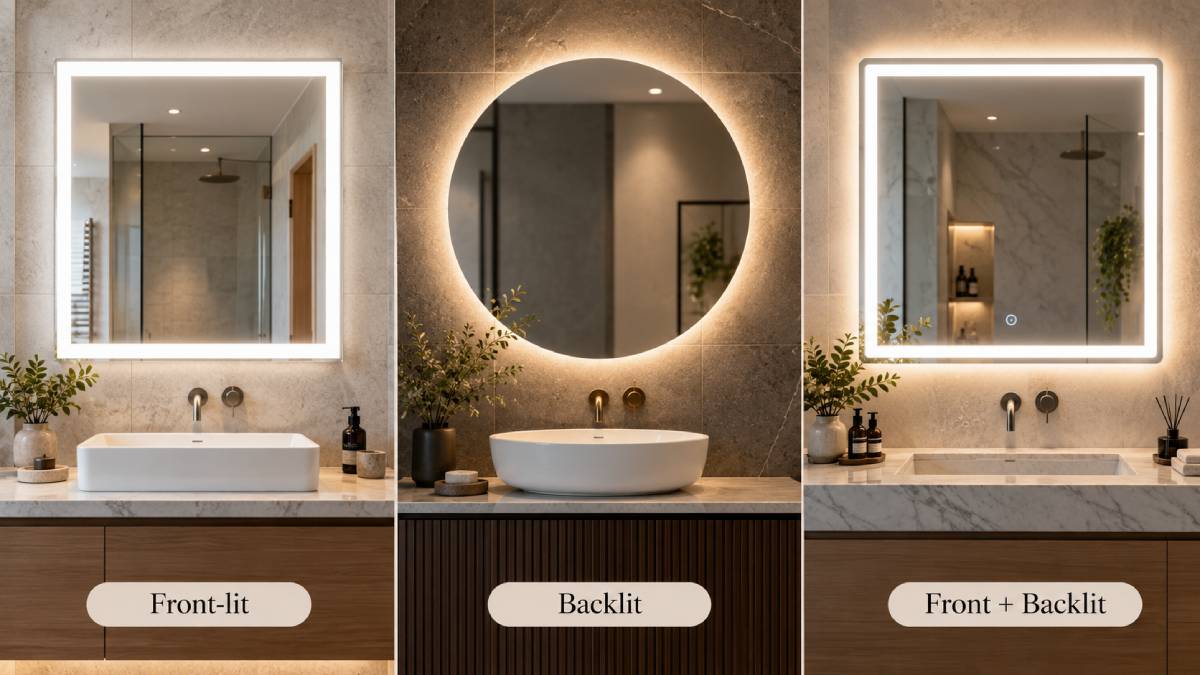 Compare Front Lighting, Backlighting And Both