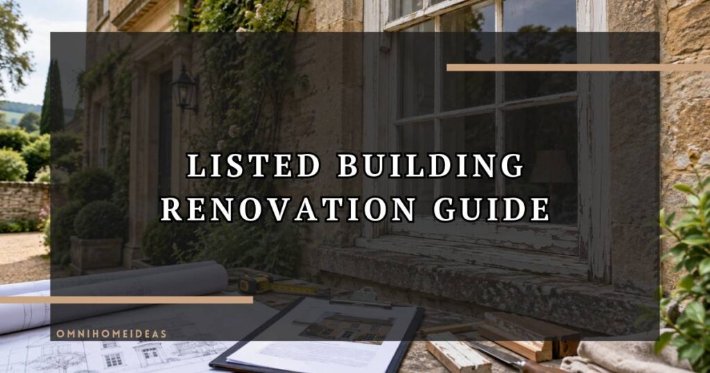 Listed Building Renovation Plan Repairs Before Ordering Replacements