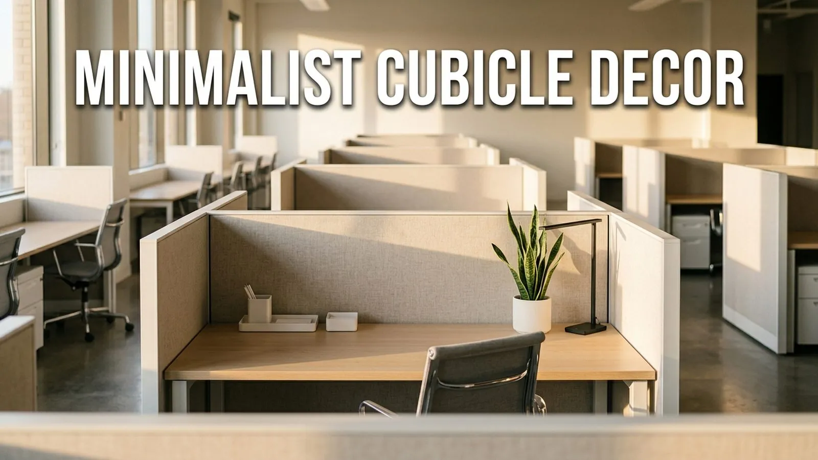 Minimalist Cubicle Decor