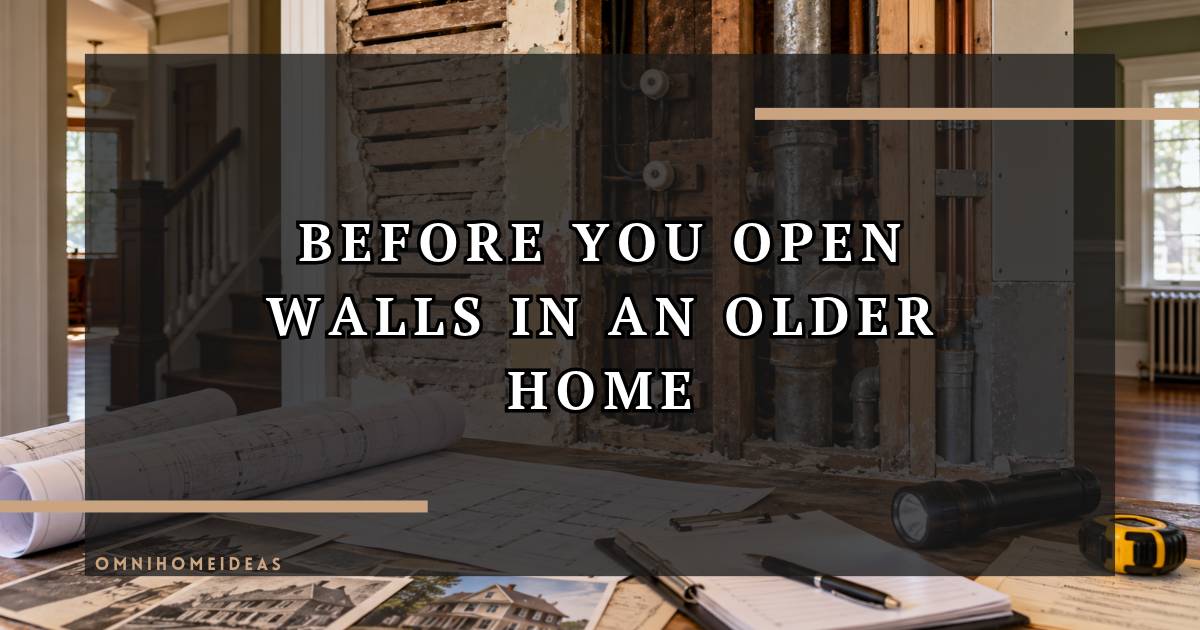 What You Should Check Before Opening Up Walls In An Older Home